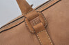 Authentic FENDI Vintage Travel Boston Bag Leather Brown 7321I