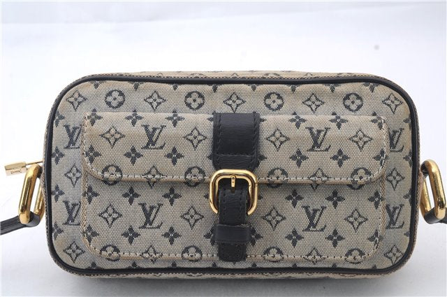 Auth LOUIS VUITTON Monogram Mini Juliet MM Shoulder Cross Bag M92217 Blue 7324C