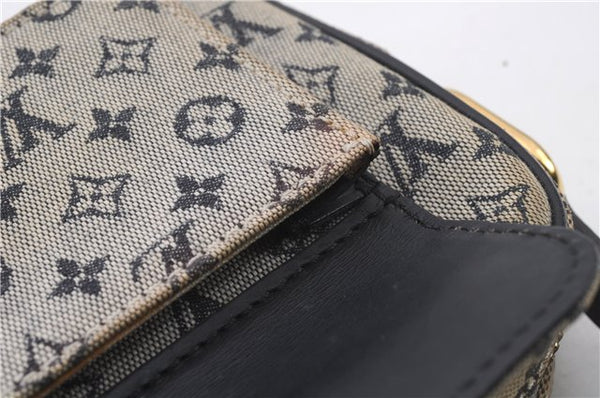 Auth LOUIS VUITTON Monogram Mini Juliet MM Shoulder Cross Bag M92217 Blue 7324C