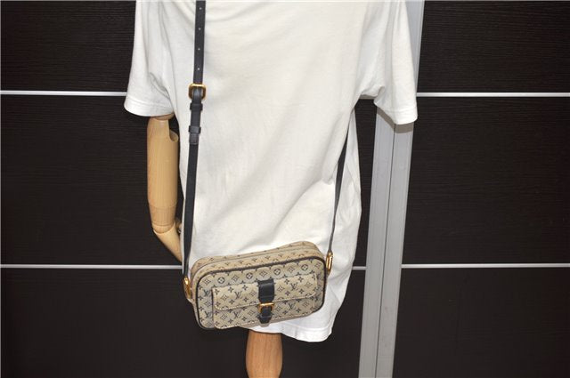 Auth LOUIS VUITTON Monogram Mini Juliet MM Shoulder Cross Bag M92217 Blue 7324C
