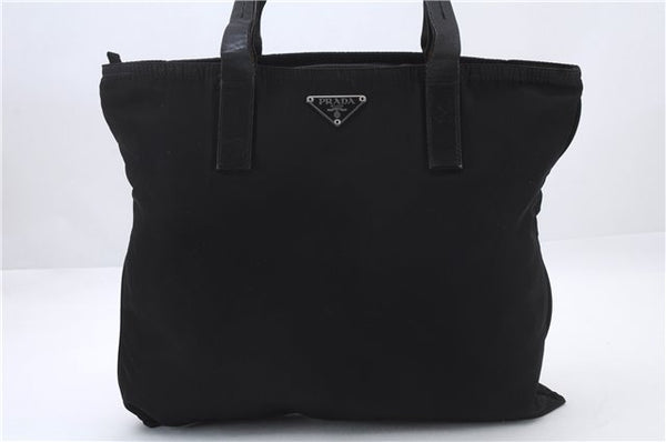 Authentic PRADA Nylon Leather Shoulder Tote Bag Purse Black 7327C