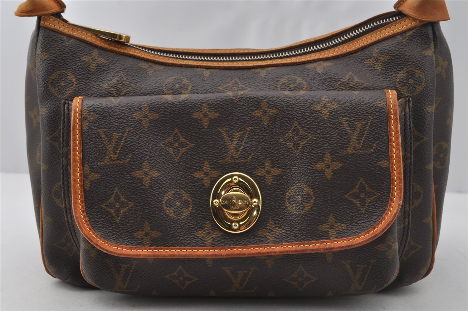 Authentic Louis Vuitton Monogram Tikal GM Shoulder Bag M40077 LV 7327I