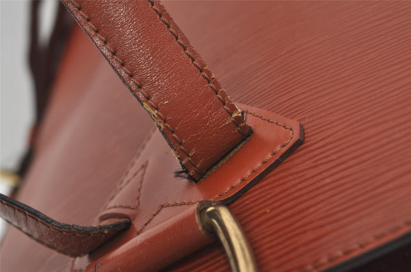 Authentic Louis Vuitton Epi Gobelin Backpack Brown M52293 LV 7331I