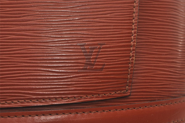 Authentic Louis Vuitton Epi Gobelin Backpack Brown M52293 LV 7331I