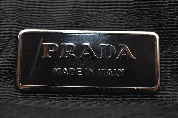 Authentic PRADA Nylon Leather 2Way Shoulder Hand Bag Purse Black 7334C