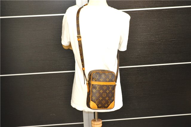 Authentic Louis Vuitton Monogram Danube Shoulder Cross Body Bag M45266 LV 7340E
