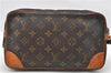 Auth LOUIS VUITTON Monogram Marly Dragonne GM Clutch Hand Bag M51825 LV 7342C