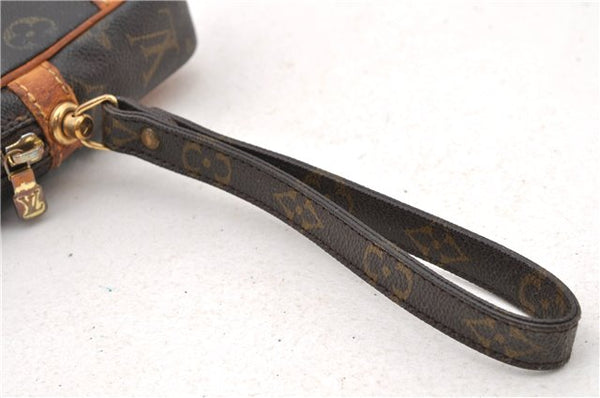 Auth LOUIS VUITTON Monogram Marly Dragonne GM Clutch Hand Bag M51825 LV 7342C