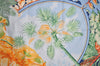 Authentic HERMES Carre 90 Scarf "ALOHA" Silk Blue 7342I