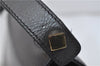 Authentic GUCCI Shoulder Hand Bag Purse Leather Gray Gold 7343C