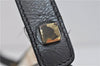 Authentic GUCCI Shoulder Hand Bag Purse Leather Gray Gold 7343C