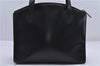 Authentic GUCCI Vintage Hand Tote Bag Purse Leather Black 7345C