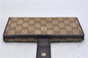 Authentic GUCCI Long Wallet Purse GG Canvas Leather 257012 Brown 7345D