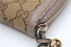 Authentic GUCCI Bree Long Wallet Purse GG Canvas Leather 323397 Brown 7346D