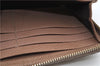 Authentic GUCCI Bree Long Wallet Purse GG Canvas Leather 323397 Brown 7346D