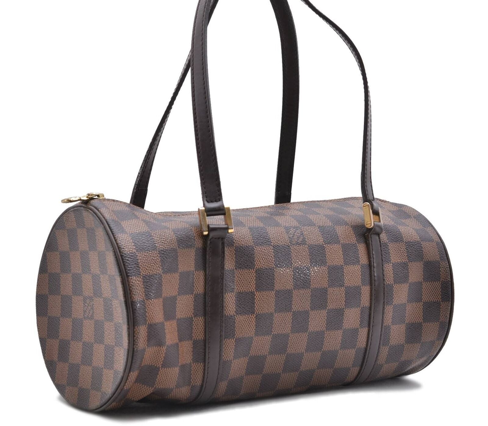 Authentic LOUIS VUITTON Damier Papillon 30 Hand Bag LV 7349B