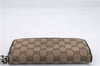 Authentic GUCCI Long Wallet Purse GG Canvas Leather 233024 Brown 7349D