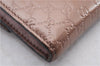 Authentic GUCCI Micro Guccissima Leather Long Wallet Purse 258405 Pink 7350D