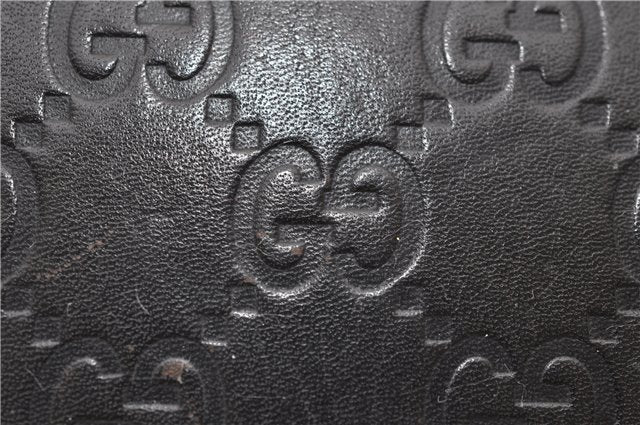 Authentic GUCCI Guccissima Leather Long Wallet Purse Dark Brown 7351D