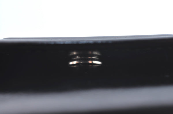 Authentic GUCCI Vintage 6 Hooks Key Case Holder Leather Black Box 7351F