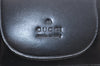Authentic GUCCI Vintage 6 Hooks Key Case Holder Leather Black Box 7351F