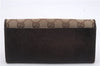 Authentic GUCCI Bifold Long Wallet Purse GG Canvas Leather Brown 2Set 7352D