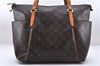 Authentic Louis Vuitton Monogram Totally MM Shoulder Tote Bag M41015 LV 7352E