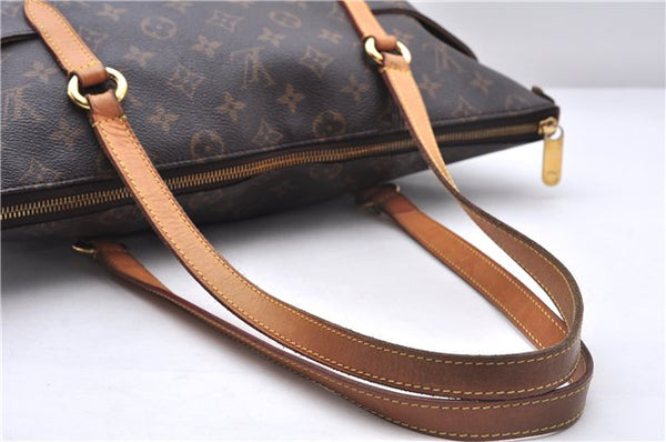 Authentic Louis Vuitton Monogram Totally MM Shoulder Tote Bag M41015 LV 7352E