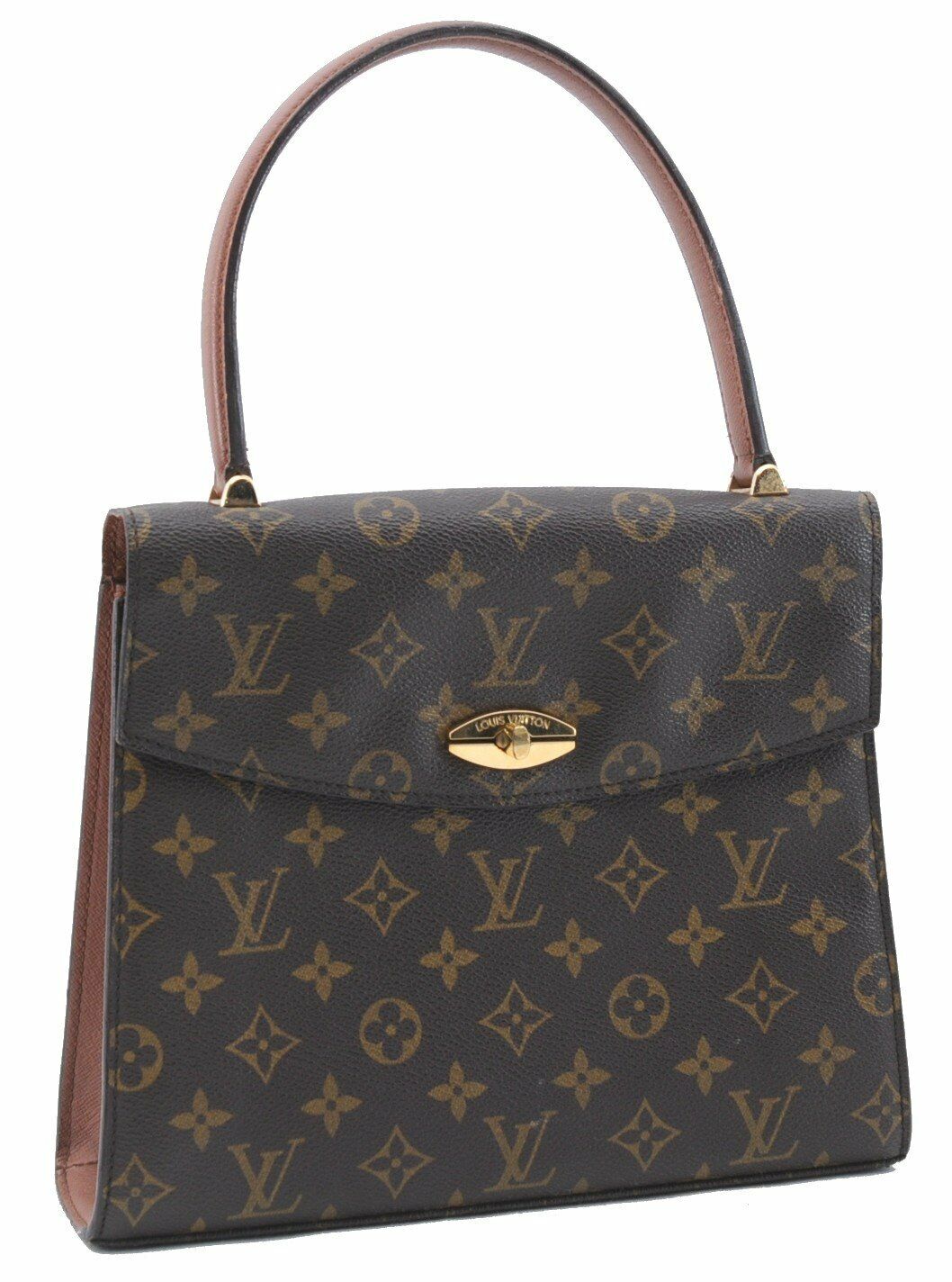 Authentic LOUIS VUITTON Monogram Malesherbes Hand Bag M51379 LV 7353A