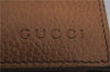 Authentic GUCCI Bifold Card Wallet Purse Leather 363420 Brown 7353D