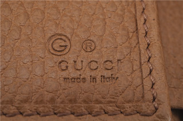 Authentic GUCCI Bifold Card Wallet Purse Leather 363420 Brown 7353D