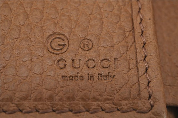 Authentic GUCCI Bifold Card Wallet Purse Leather 363420 Brown 7353D