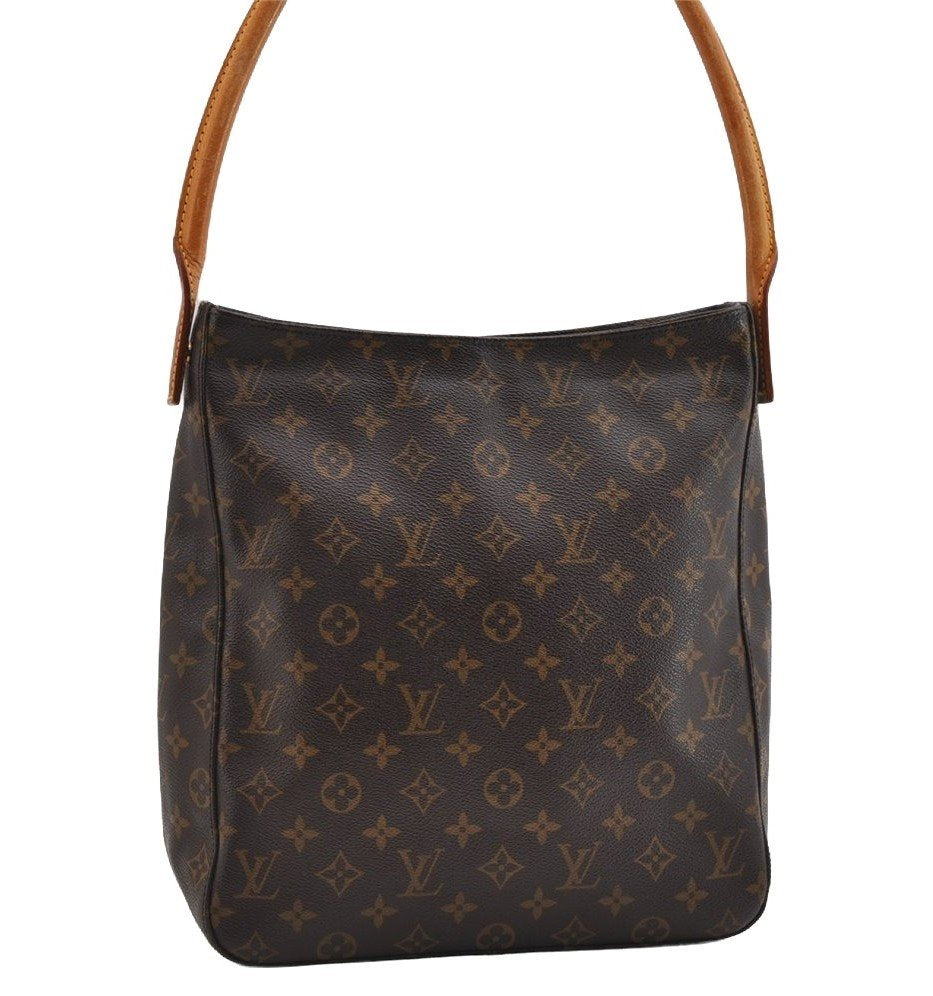 Authentic Louis Vuitton Monogram Looping GM Shoulder Bag M51145 LV 7354I