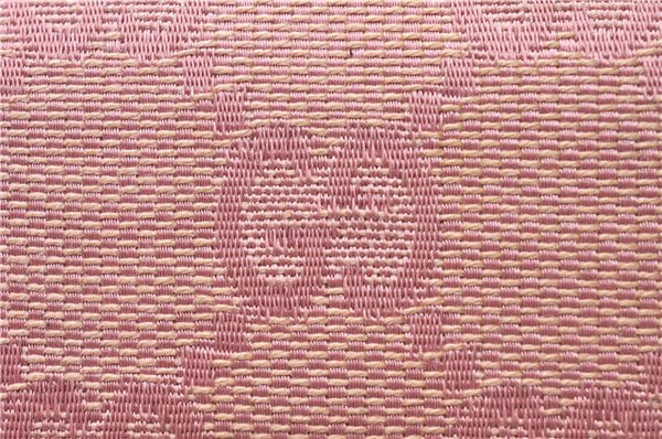 Authentic GUCCI Bifold Wallet Purse GG Canvas Leather 112664 Pink 7358D