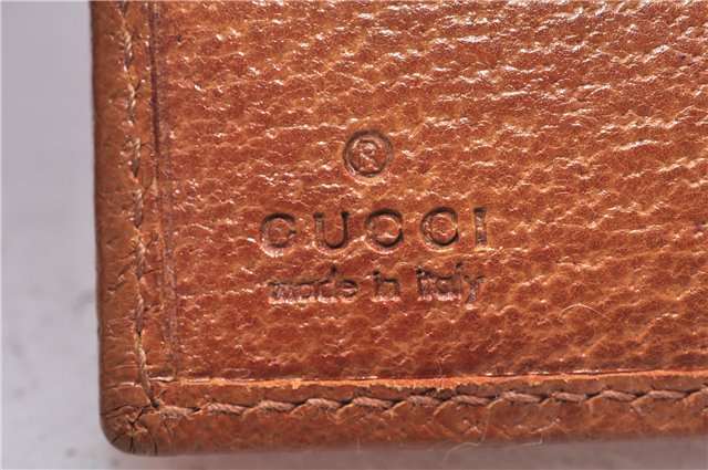 Authentic GUCCI Bifold Wallet Purse GG Canvas Leather 112664 Pink 7358D