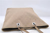 Authentic GUCCI Shoulder Tote Bag GG Canvas Leather Beige 7359C