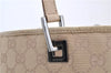 Authentic GUCCI Shoulder Tote Bag GG Canvas Leather Beige 7359C