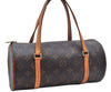 Authentic Louis Vuitton Monogram Papillon 28 Hand Bag LV 7362E
