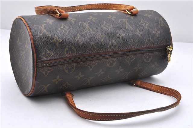 Authentic Louis Vuitton Monogram Papillon 28 Hand Bag LV 7362E