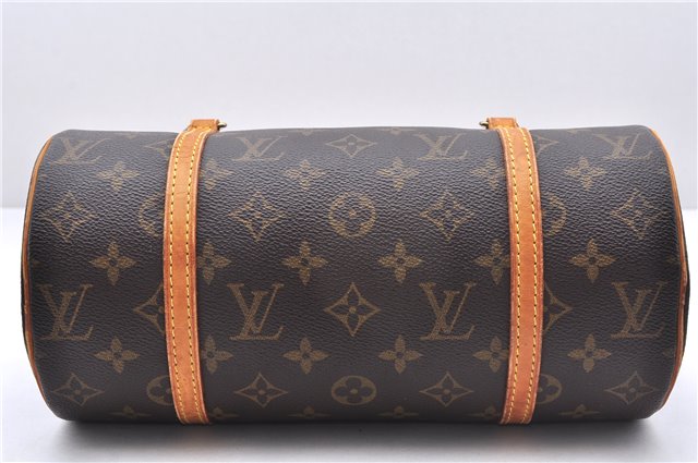 Authentic Louis Vuitton Monogram Papillon 28 Hand Bag LV 7362E