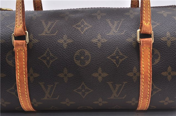 Authentic Louis Vuitton Monogram Papillon 28 Hand Bag LV 7362E