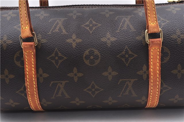 Authentic Louis Vuitton Monogram Papillon 28 Hand Bag LV 7362E