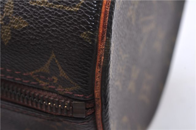 Authentic Louis Vuitton Monogram Papillon 28 Hand Bag LV 7362E