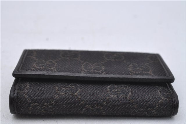 Authentic GUCCI 6 Key Case Holder GG Canvas Leather 150402 Brown 7363D