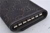 Authentic GUCCI 6 Key Case Holder GG Canvas Leather 150402 Brown 7363D