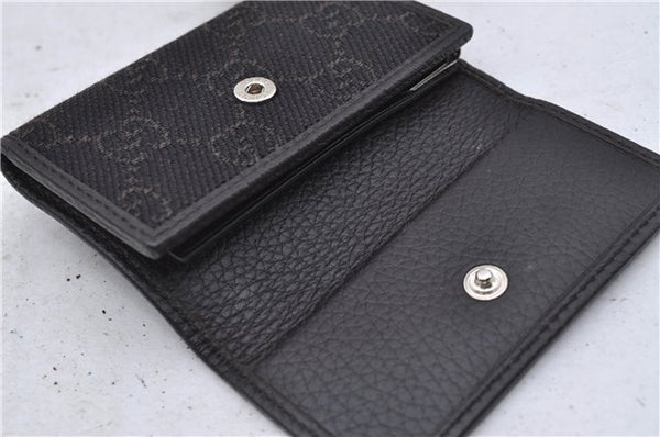 Authentic GUCCI 6 Key Case Holder GG Canvas Leather 150402 Brown 7363D