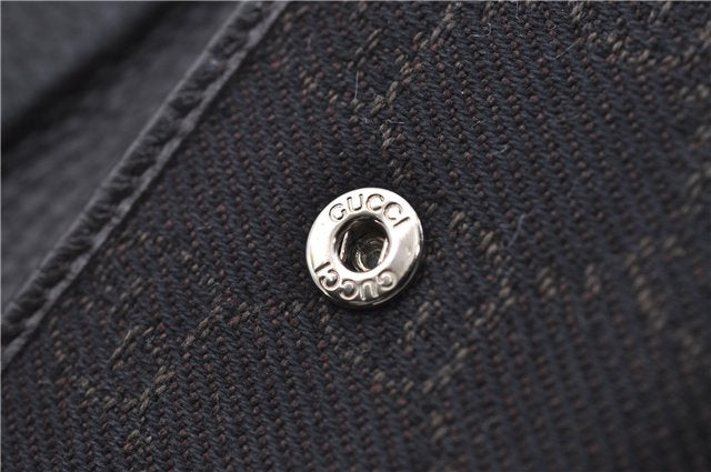 Authentic GUCCI 6 Key Case Holder GG Canvas Leather 150402 Brown 7363D