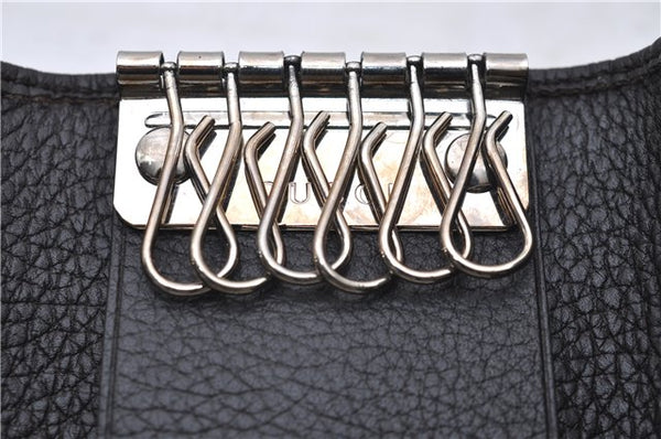 Authentic GUCCI 6 Key Case Holder GG Canvas Leather 150402 Brown 7363D