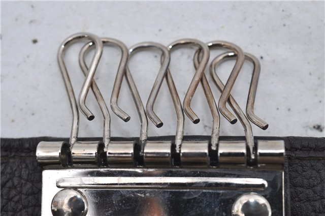 Authentic GUCCI 6 Key Case Holder GG Canvas Leather 150402 Brown 7363D