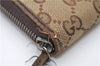 Authentic GUCCI Long Wallet Purse GG Canvas Leather 112724 Brown 7364D